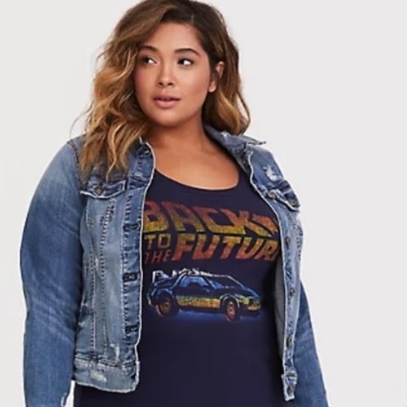 torrid Tops - TORRID - BACK TO THE FUTURE NAVY TEE